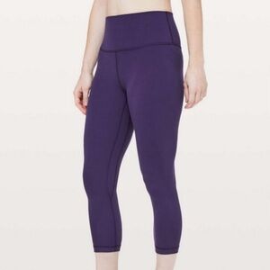 Lululemon Align Crop Dark Court Purple Leggings